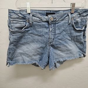 Silver Jean shorts